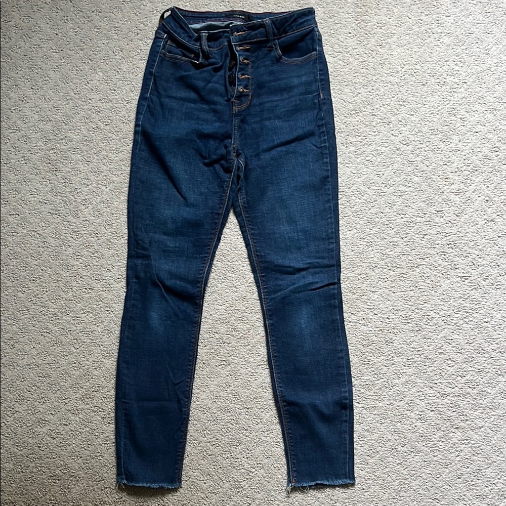 Cello Blue High Rise Tapered Jeans